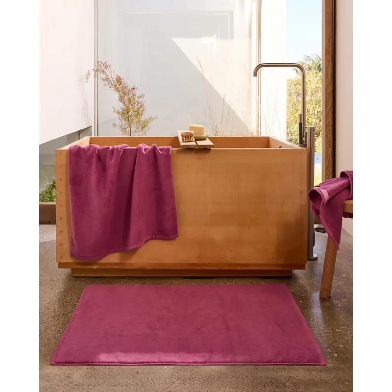 Berry Cotton Terry Bath Mat