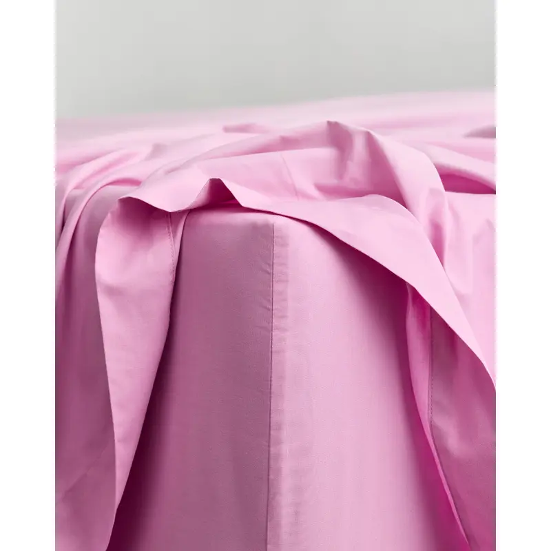 Bubblegum Organic Cotton Percale Fitted Sheet