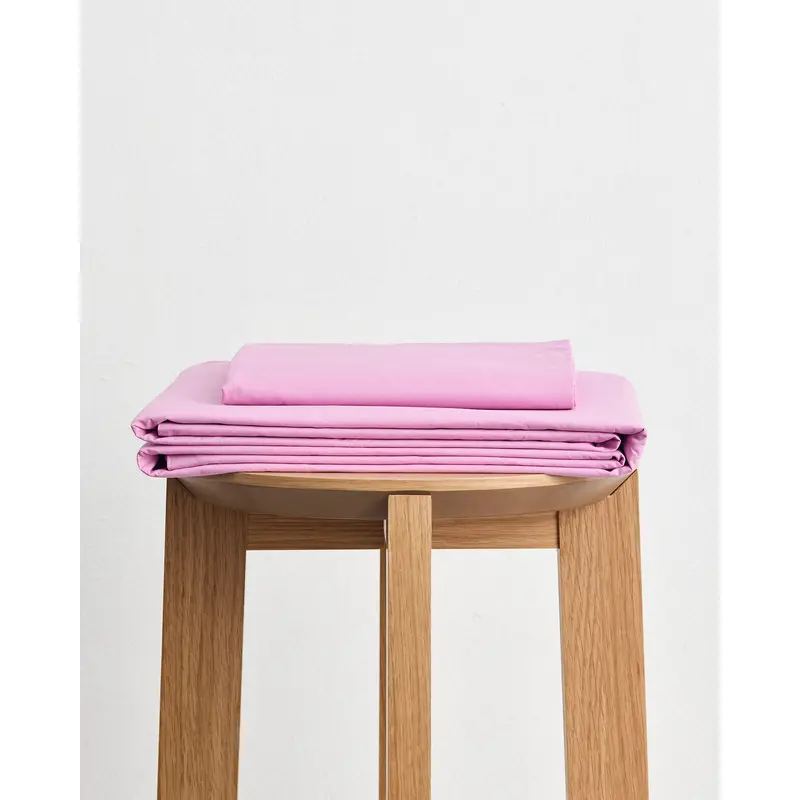 Bubblegum Organic Cotton Percale Sheet Set