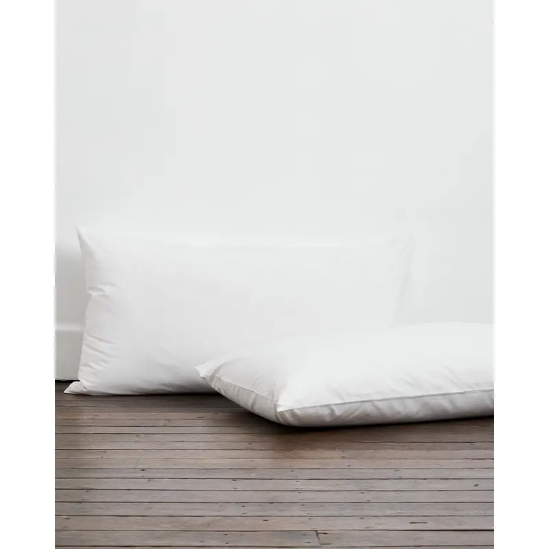 Crisp White Organic Cotton Percale King Pillowcases (Set of Two)