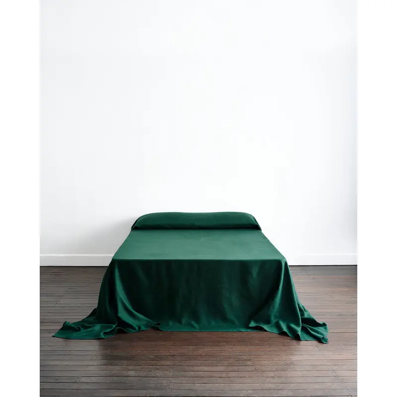Forest Heavy Linen Bed Cover