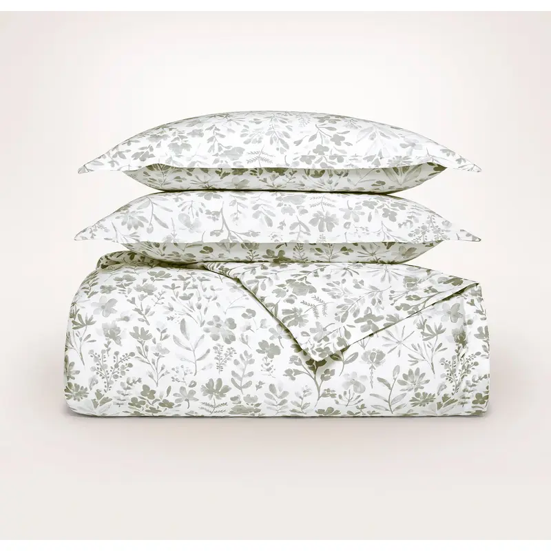 Signature Hemmed Duvet Set - Juniper Botanical