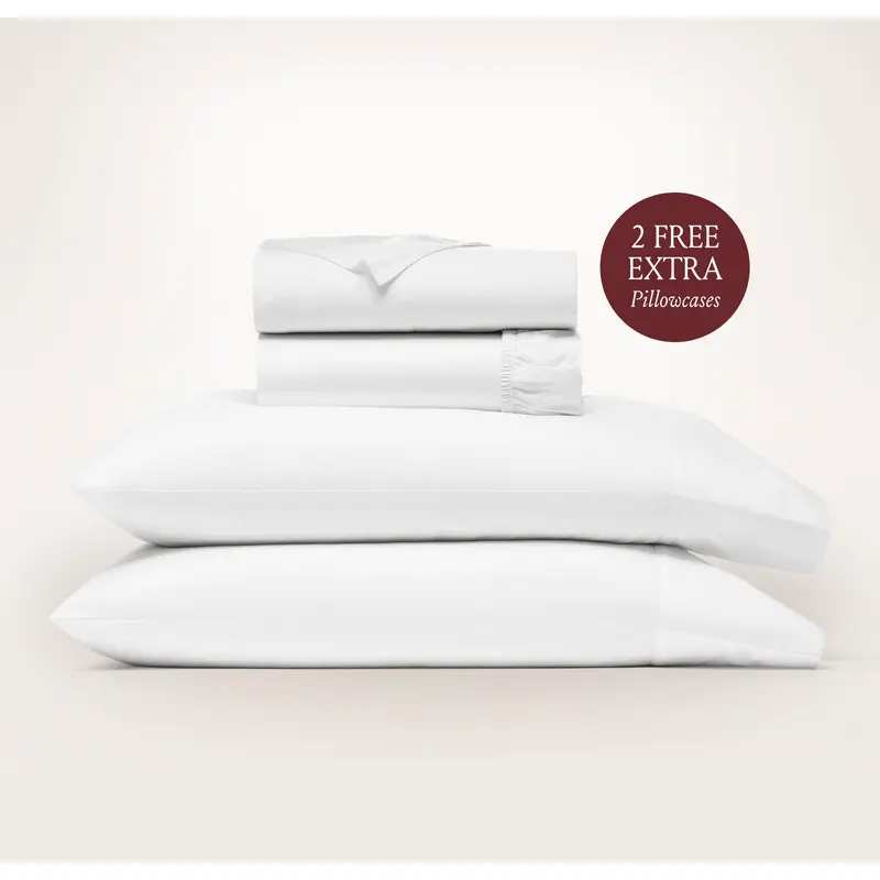 Signature Hemmed Sheet Set + 2 Free Pillowcases
