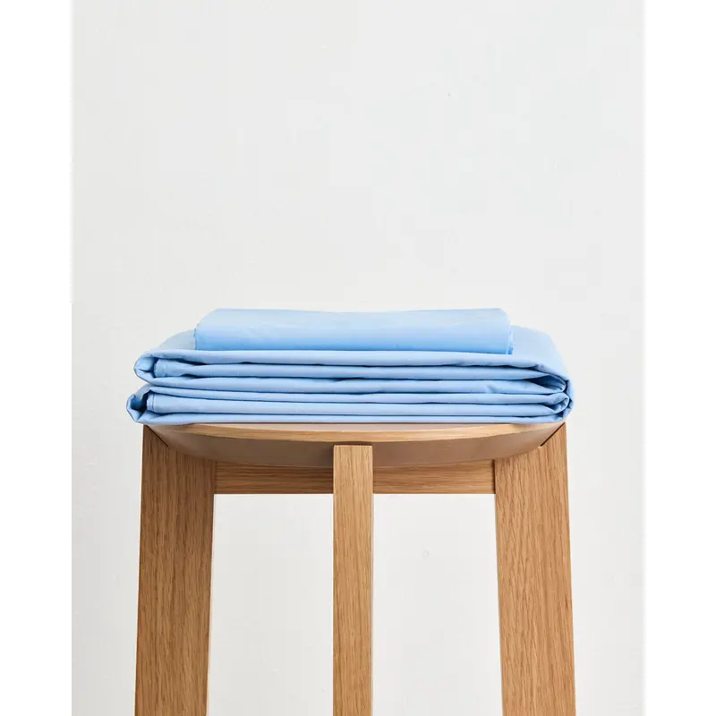 Sky Organic Cotton Percale Sheet Set
