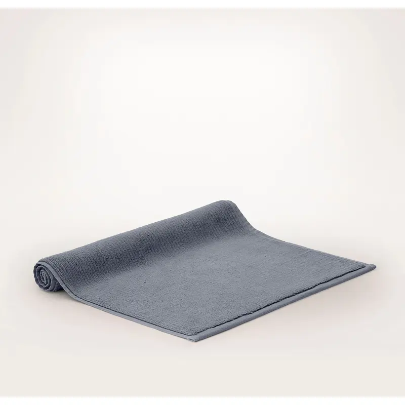 Turkish Ribbed Bath Mat - Mineral