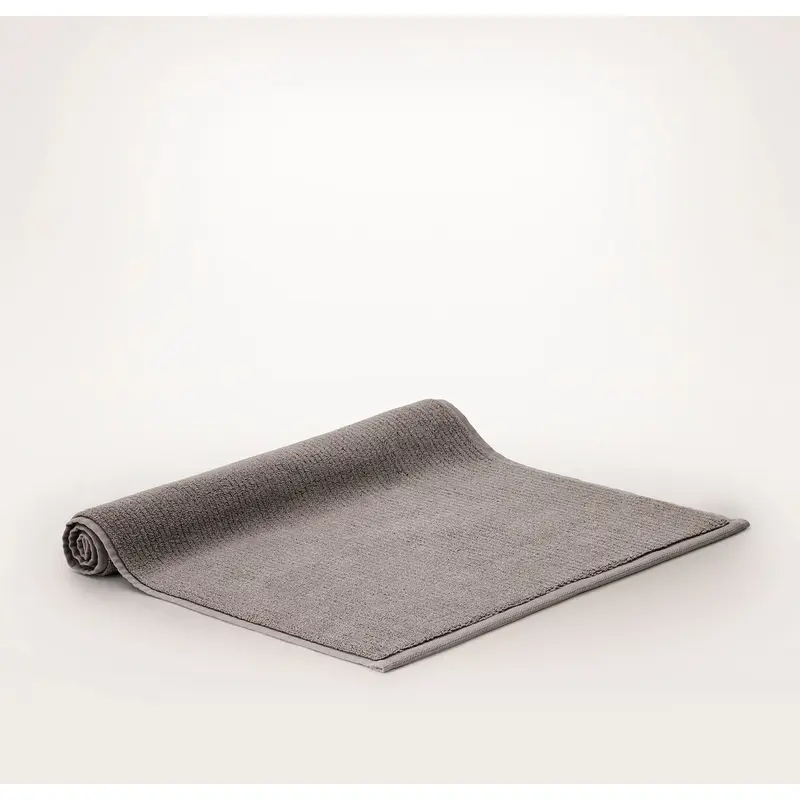 Turkish Ribbed Bath Mat - Stone