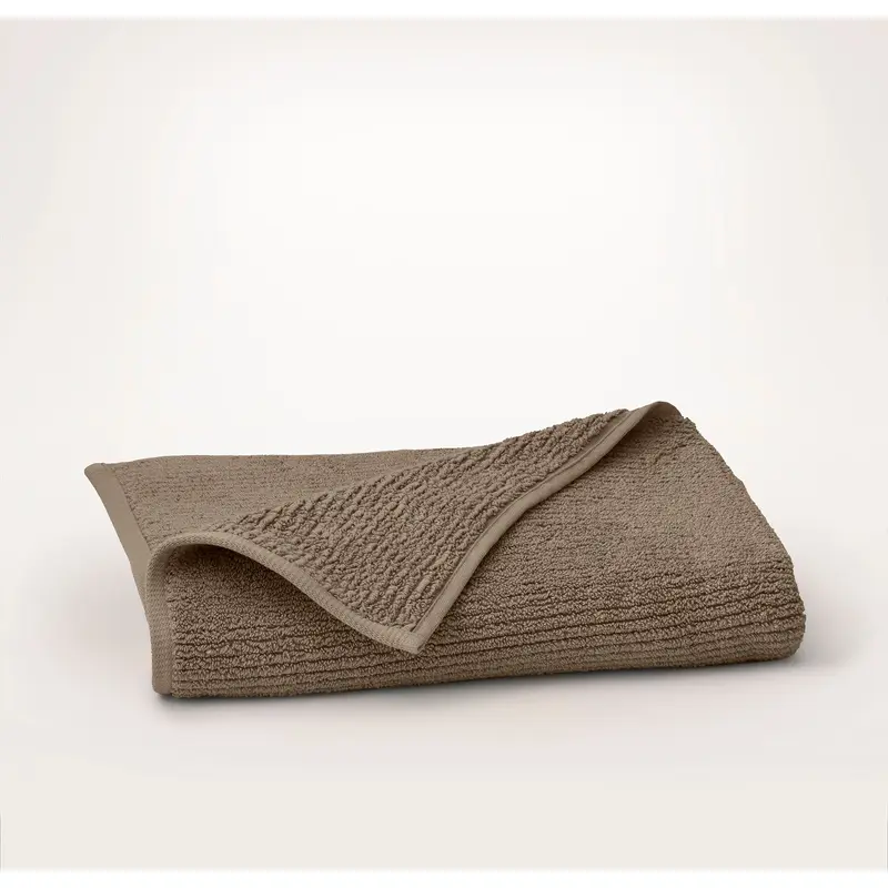 Turkish Ribbed Bath Towel - Walnut