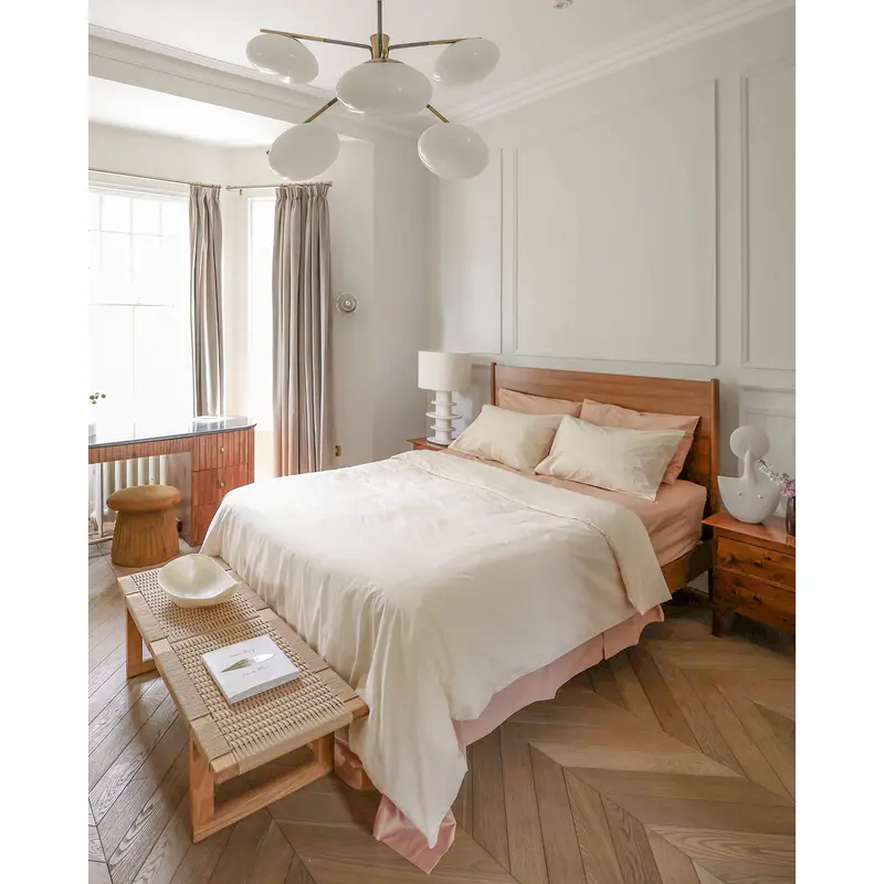 Vanilla & Butterscotch Organic Cotton Percale Bedding Bundle