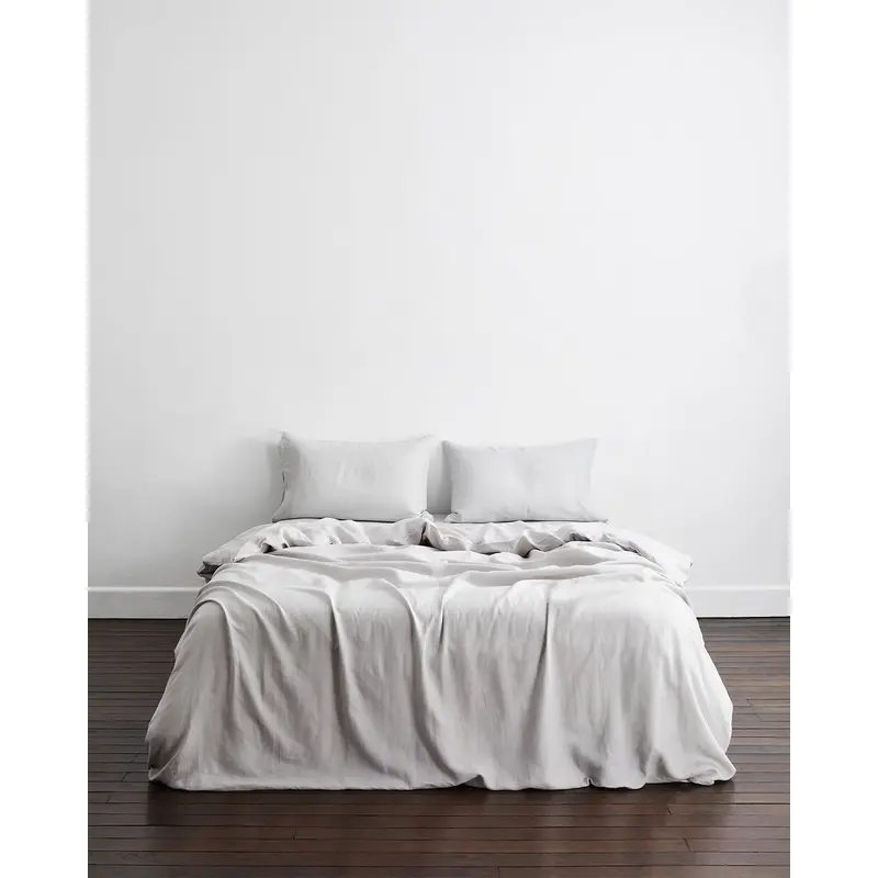Fog 100% French Flax Linen Bedding Set