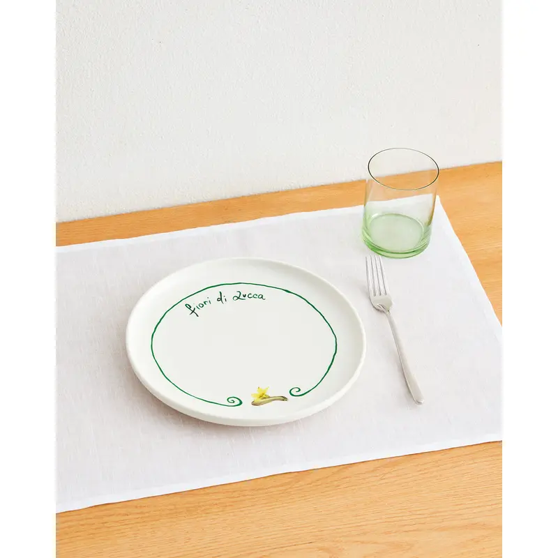 Gemma Bamforth x Bed Threads 'Fiori di Zucca' Ceramic Dinner Plate