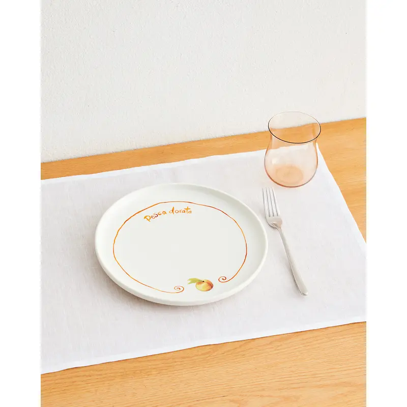 Gemma Bamforth x Bed Threads 'Pesca Dorata' Ceramic Dinner Plate