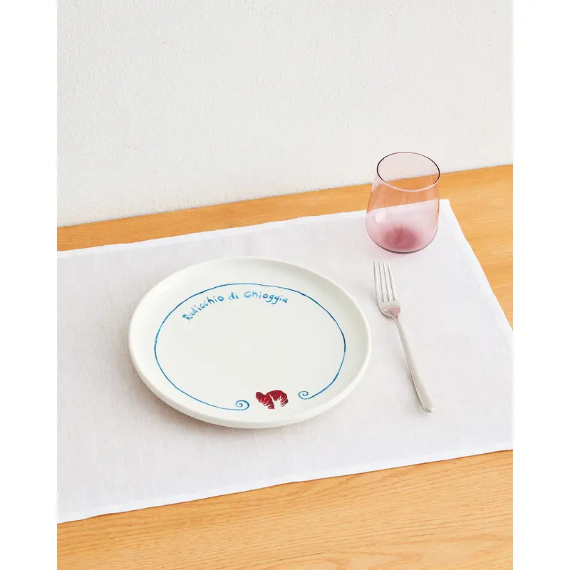 Gemma Bamforth x Bed Threads 'Radicchio di Chioggia' Ceramic Dinner Plate