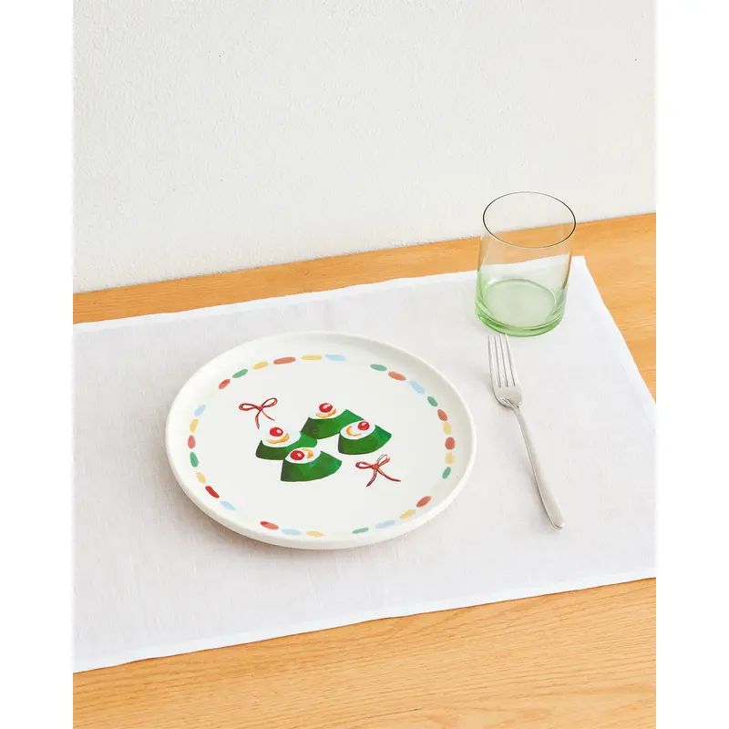 Idda Studios x Bed Threads 'Cassatta' Ceramic Dinner Plate