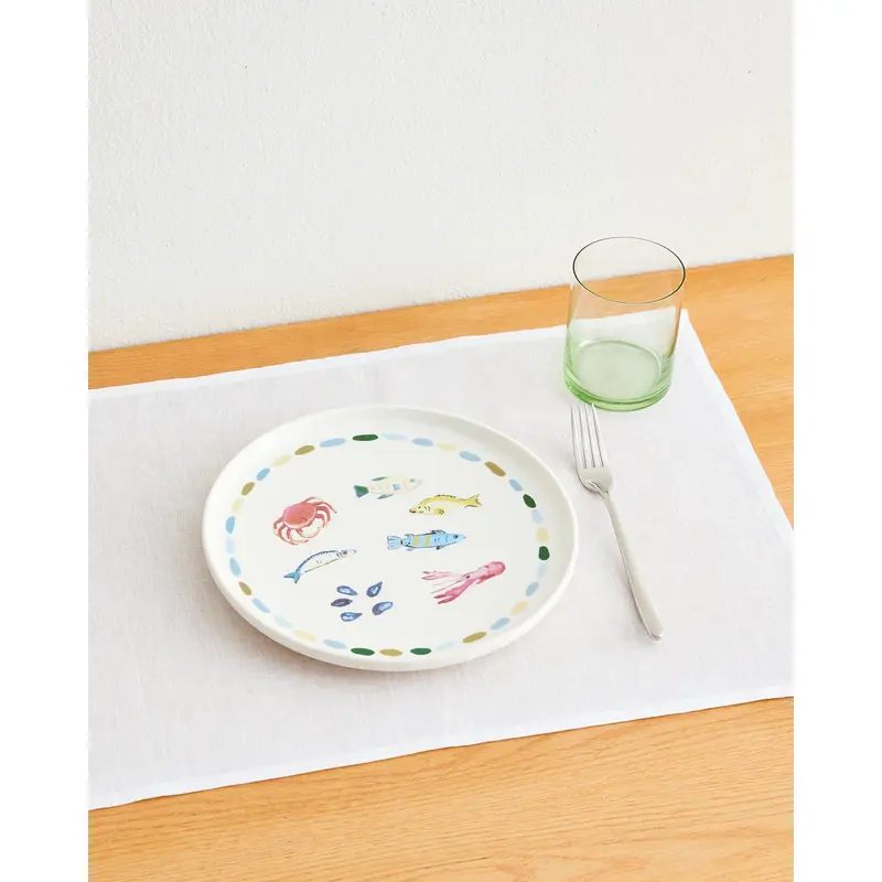 Idda Studios x Bed Threads 'Festa di Sette Pesci' Ceramic Dinner Plate