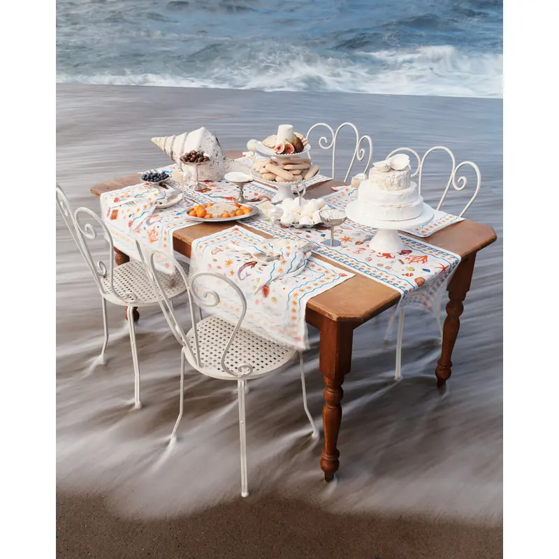 La Sirne 100% French Flax Linen Table Runner