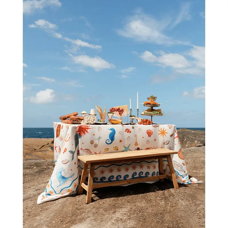 La Sirne 100% French Flax Linen Tablecloth