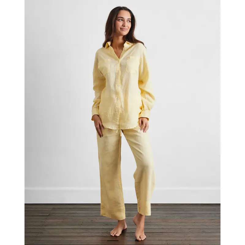 Limoncello 100% French Flax Linen Pants