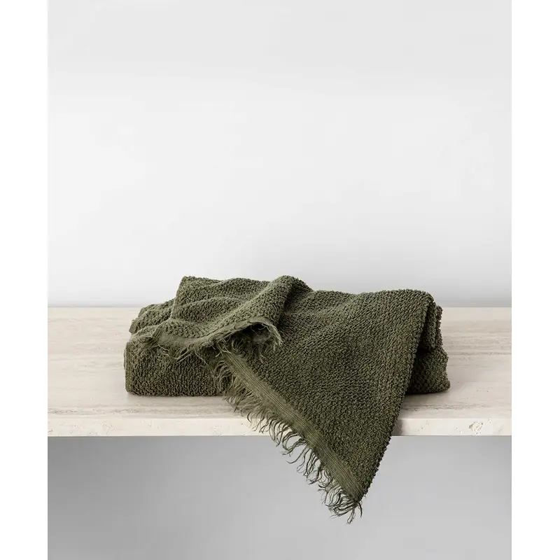 Pure Linen Bath Towel - Forest