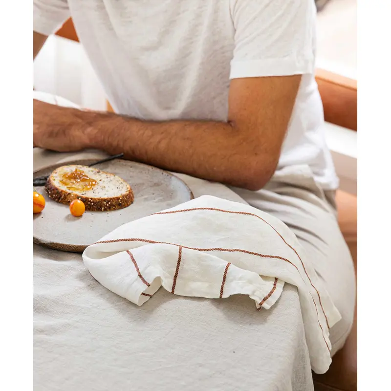 Dining Edit - Natural & Cedar Stripe