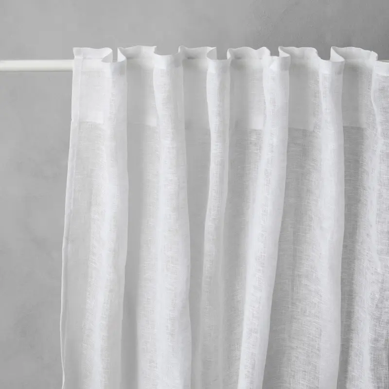 Linen Curtain - White