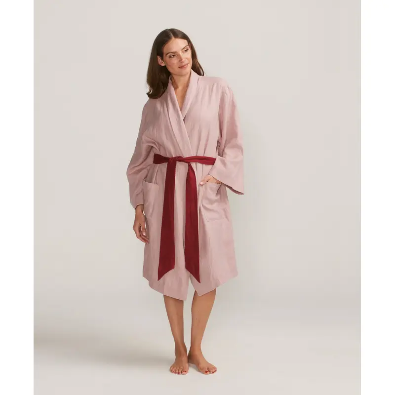 Linen Robe Edition I - Rose/Rouge