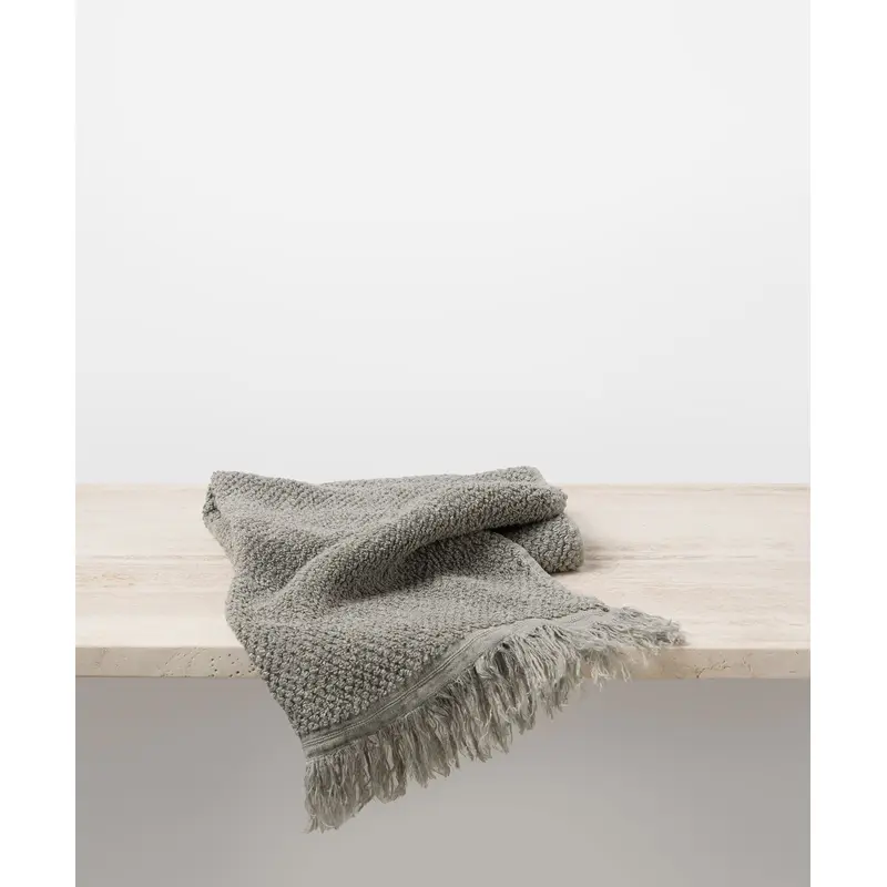 Pure Linen Hand Towel - Pebble