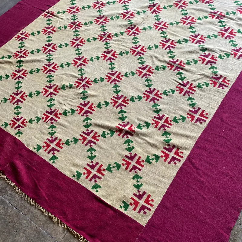 7'4 x 7'9 Vintage Turkish Rug