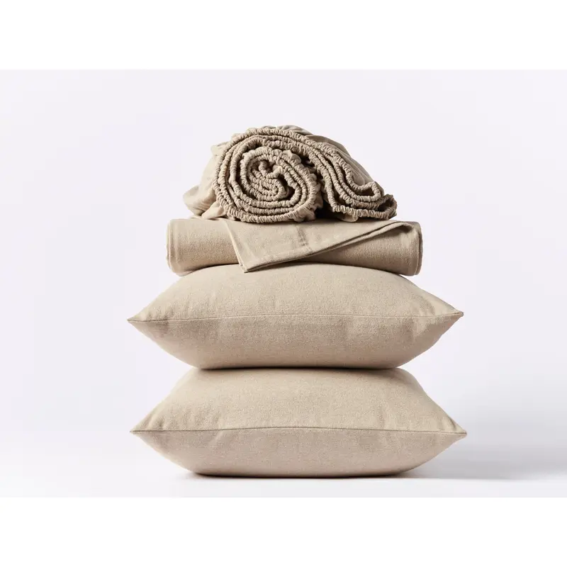 Coyuchi Cloud Brushed Organic Flannel Sheet Set
