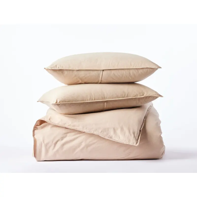Coyuchi Organic Crinkled Percale Duvet Set