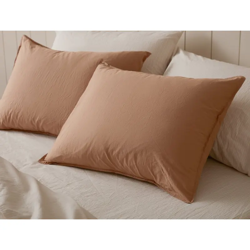 Coyuchi Organic Crinkled Percale Sham