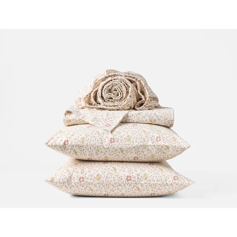 Coyuchi Organic Print Percale Sheet Set