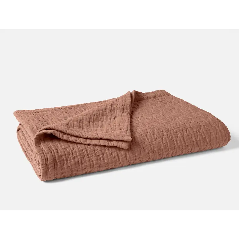 Coyuchi Pescadero Matelasse Organic Blanket