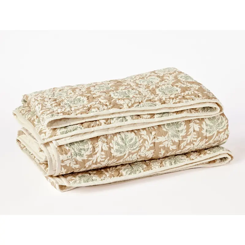 Coyuchi Robles Handstitched Organic Quilt