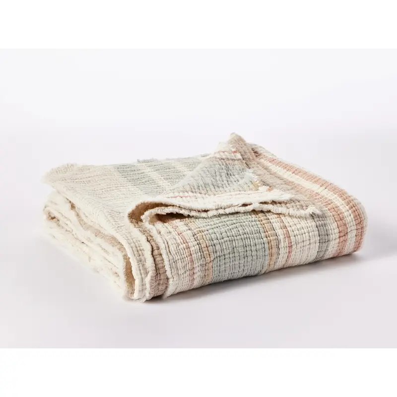Coyuchi Topanga Organic Matelasse Throw