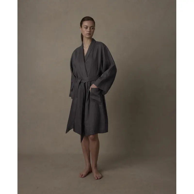 Linen Robe Edition II - Slate