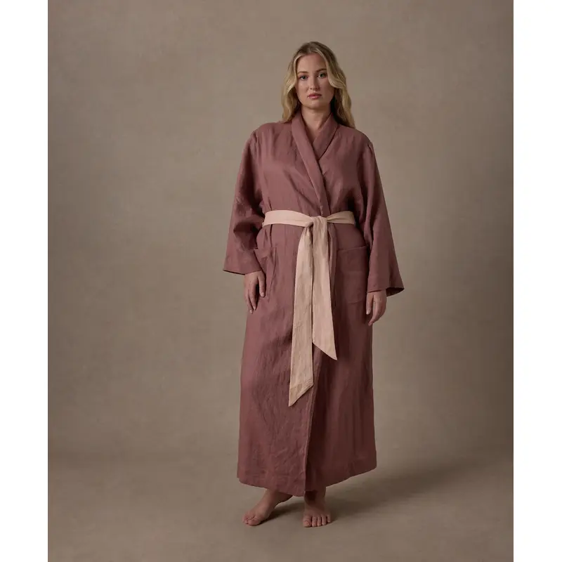 Linen Robe Edition II - Spice/Apricot