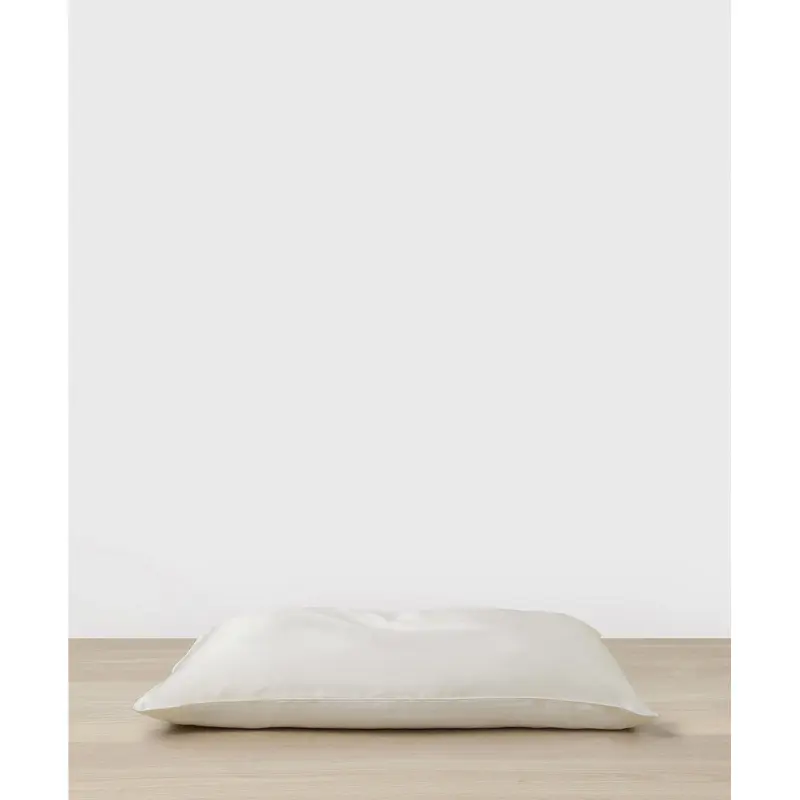 Silk Linen Flip Pillowcase - Ivory