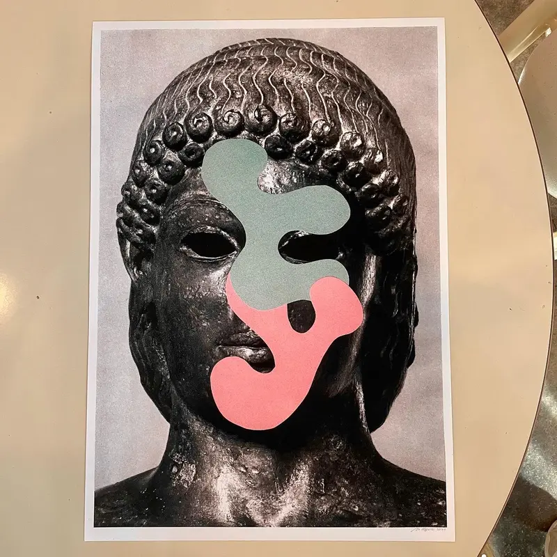 14 x 20 Heavy Hymns Grecian Statue Art Print 1