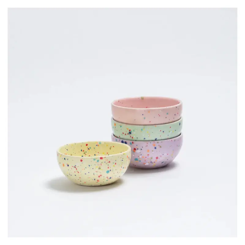 3.75" Speckled Ceramic Mini Bowl by Egg Back Home