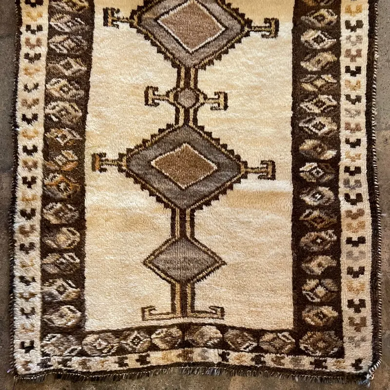 34 x 69 Vintage Algerian  Shag Rug