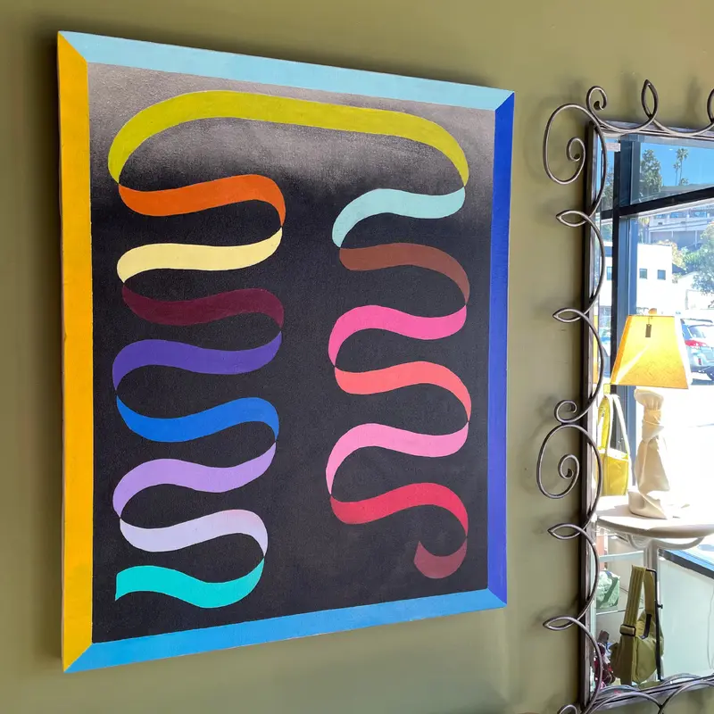 Dual Ribbon : Acrylic on Canvas by Winston Willingham