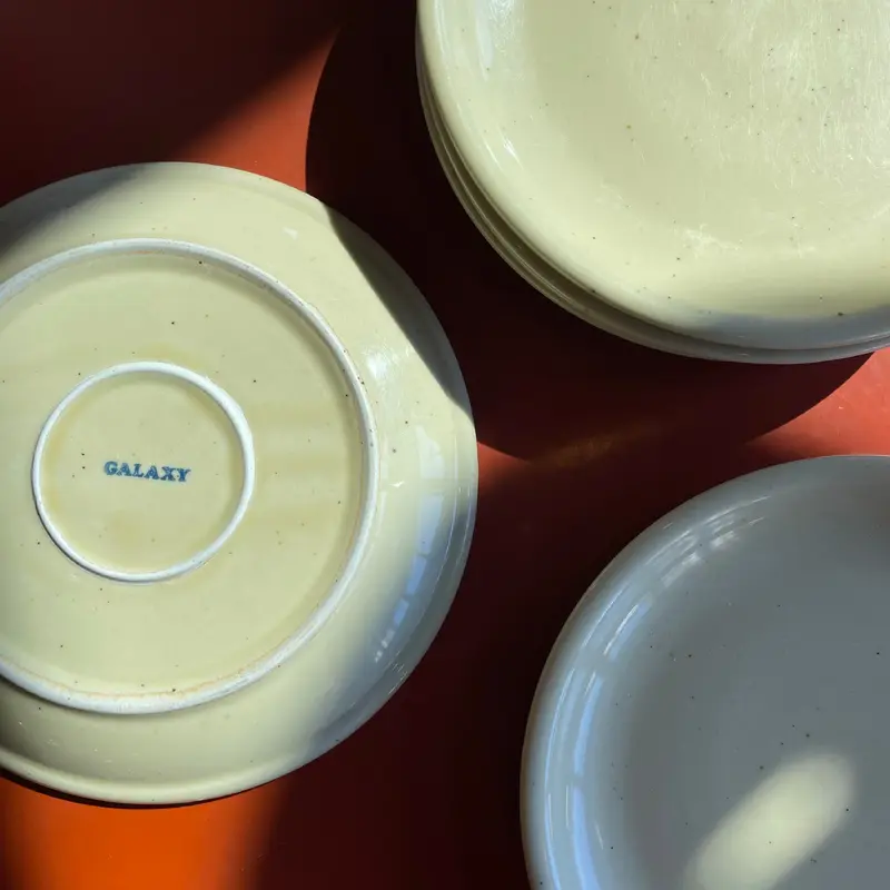 1960's Galaxy Milkstone Dinner Plates
