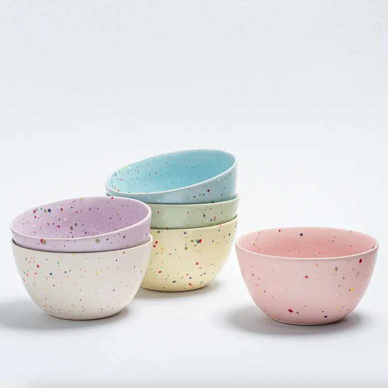 6" Speckled Ceramic Cereal Bowl by Egg Back Home
