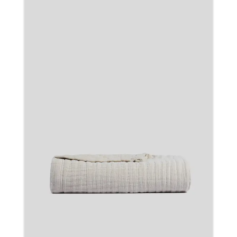 Cloud Linen Gauze Throw (Bone)