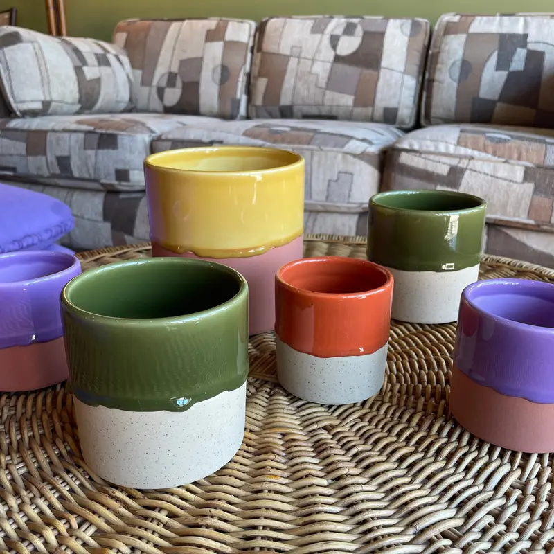 Drip Ceramic Planters by Yod + Co