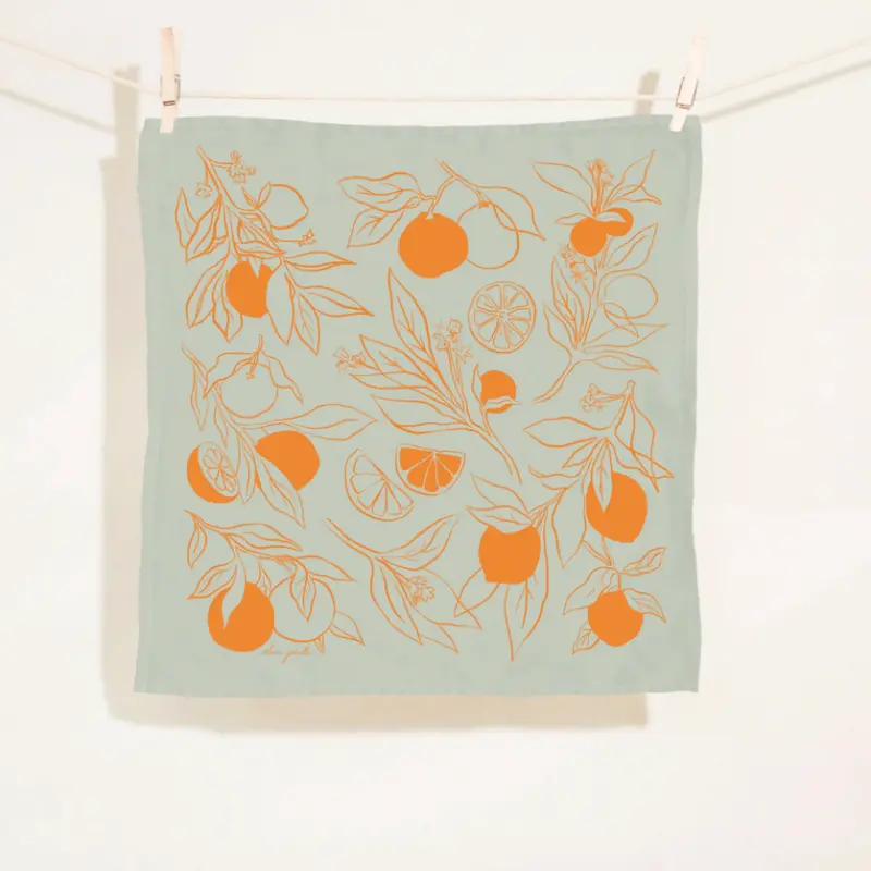 Printed Linen Napkin Set by Elana Gabrielle