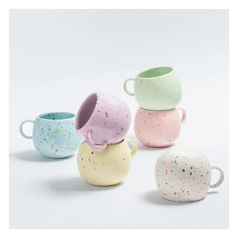 Speckled Ceramic Ball Mugs by Egg Back Home - 500 ml