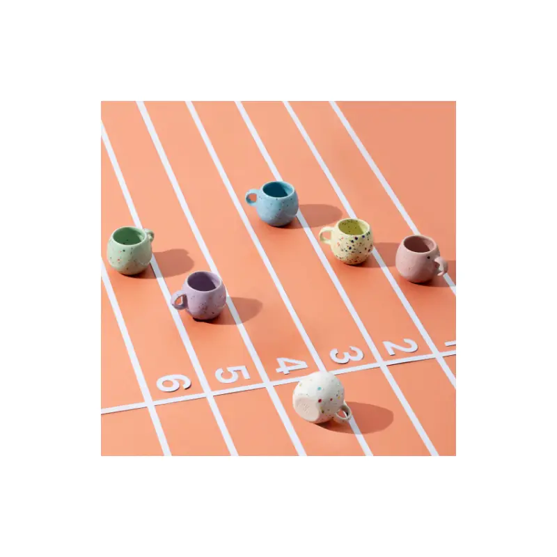 Speckled Ceramic Espresso Ball Mugs by Egg Back Home - 90 ml