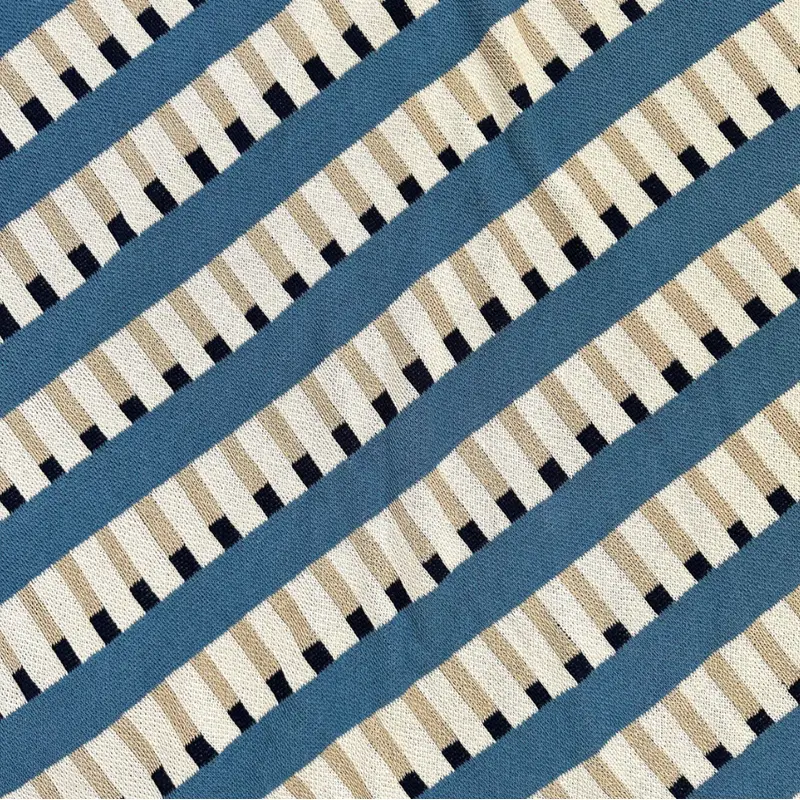 "Tatami" Recycled Cotton Throw by Happy Habitat