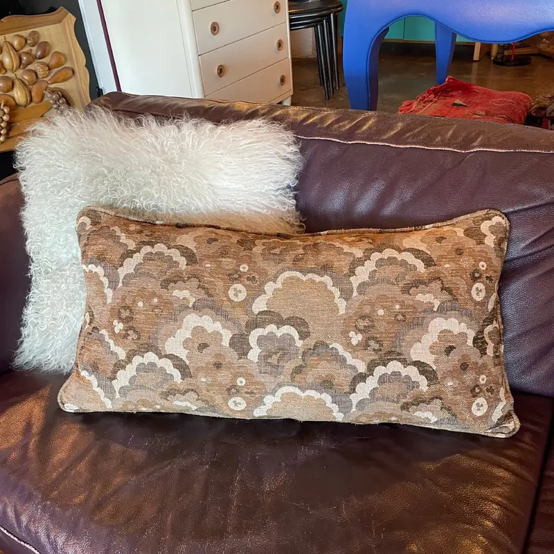 1970's Reworked Bolster Pillow by Candid Home - 14" x 28